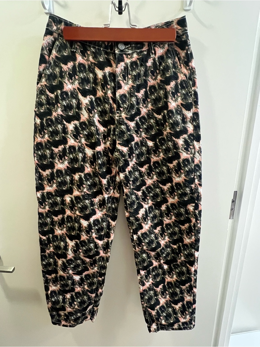 RACHEL COMEY X TARGET Animal Print High-rise Tapered Jeans. Size: 4